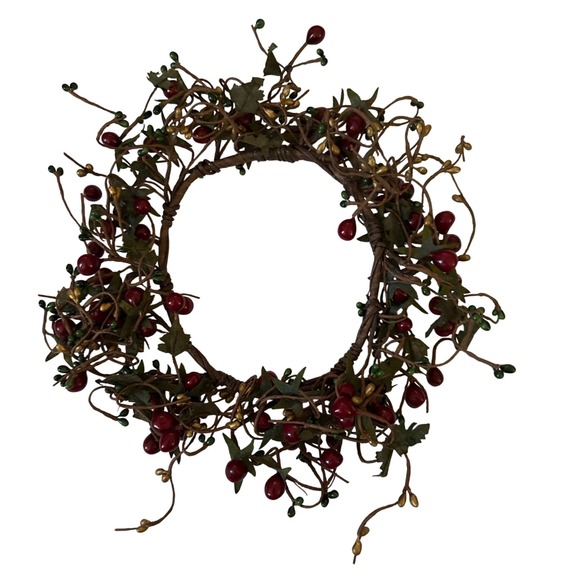 Other - Pip Berry Candle Ring Wreath Rustic Farmhouse Decor‎
